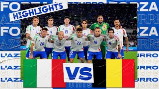 Highlights ItaliaBelgio 22  Nations League 202425 [upl. by Callahan]