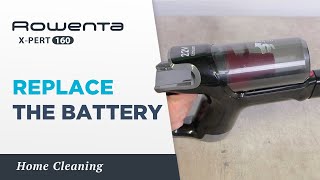 How to replace the battery  XPERT 160  Rowenta [upl. by Puduns808]