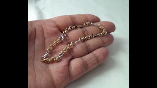 Infinity Belcher Gold Bracelet 9ct  Gold Collections [upl. by Enilehcim706]