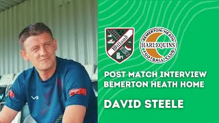 🎤  Post Match Interview with David Steele after Bemerton Heath at Home [upl. by Sinclair99]