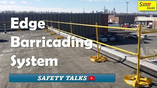 Edge Barricading system  Fall protection  Railing  Hard Barricading  Safety Talks in Hindi [upl. by Leelahk]