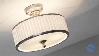 Nuvo Lighting Candice 3 Light Semi Flush Fixture  Bellacor [upl. by Niran]