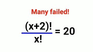 x2x  20 Many failed Can you crack this American Olympiad maths american factorial [upl. by Niawat]