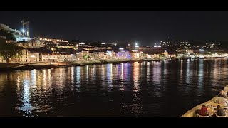 Night Walk in Porto Ponte Luis I amp Along Douro River  Riverside  New Generation Slave DJI Pocket [upl. by Fougere]