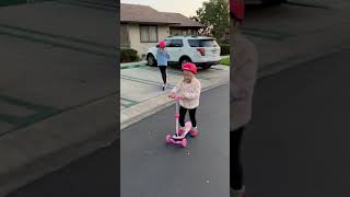 How does this iSinwheel Mini kids electric scooter accelerate and slide [upl. by Ellmyer]