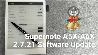 Supernote A5XA6X 2721 Software Update [upl. by Clarey844]