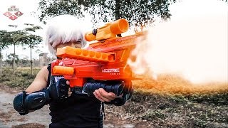 LTT Nerf Mod  Bounty Hunter Silver Flash Nerf Guns Fight Extermination Wanted Criminals [upl. by Anelav]