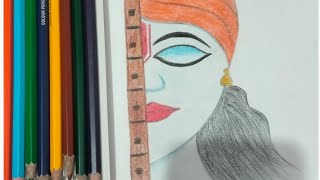 shree krishna pencil ✏️ artkrishna pencil art [upl. by Eustis]