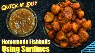 Homemade Fishballs using Sardines  Lyrie Altheia Vlogs [upl. by Cann783]