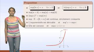 Fonctions usuelles  partie 1  logarithme et exponentielle [upl. by Chapland]