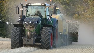 Fendt 1038 Vario Going Fast in The Field Baling w Krone HighSpeed amp Injecting Slurry w Samson PG28 [upl. by Raybin]