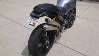 New Exhaust Tips  Ducati Monster S2R 1000 [upl. by Ainit]