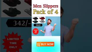 Mens Slippers Pack Of only 342 StylishslippersSlippersofferpackof4slippersslippersunder199 [upl. by Ainitsirk]