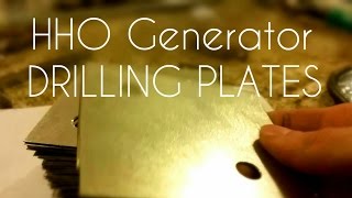 Drilling Stainless plates for HHO Generator [upl. by Bradski94]