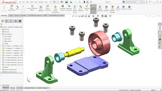 Exploded View in Solidworks [upl. by Ailuig]