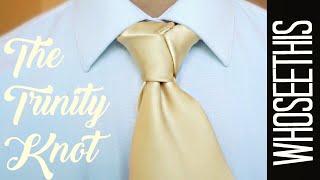 How to tie Trinity knot for beginners without the bulk under the collar [upl. by Favian]