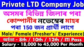 Assam Private Job 2024  Private Job Assam 2024  Assam Job News Today  Guwahati Private Job 2024 [upl. by Reamonn588]