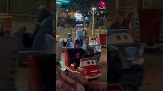 🚗 Cars Ride At Disneyland Paris Lightning McQueen Tow Mater [upl. by Raeann188]