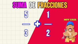 Suma de fracciones  Aprende a sumar fracciones EN MENOS DE 2 MINUTOS [upl. by Thomasine623]