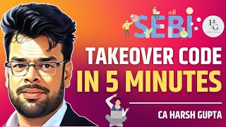 ⌚SEBI Takeover Code Explained in 5 Minutes  Fast Track Learning [upl. by Hughmanick11]