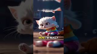 Cute kitten faces the theif dog😪💪cat aicat aicatstories catlover catcartoon [upl. by Grubb]