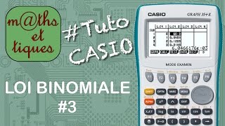 PROBA  Etablir la loi de probabilité loi binomiale  Tutoriel CASIO [upl. by Angadresma]