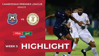 Highlight Preah Khan Reach Svay Rieng FC 20 Nagaworld FC  CPLWEEK5 [upl. by Jat16]