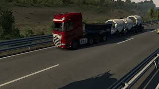 Euro Truck simulator 2 open beta153 heavy cargo gamplay [upl. by Jarv109]