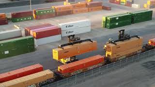 Loading containers at CPs Shoreham intermodal facility [upl. by Bock996]