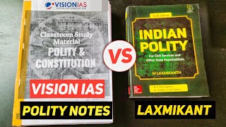 दोनों में कौन Better है🤔 Vision IAS Polity Notes vs Laxmikant🔥 Vision IAS Notes vs Standard Books [upl. by Aciretnahs]