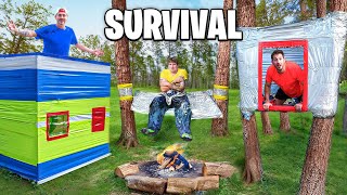 We Built Duct Tape Survival Shelters [upl. by Etteraj]