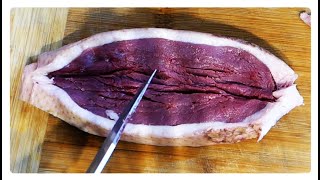 Steak de magret de canard Tuto découpe  Opinel N°12 [upl. by Drawets381]