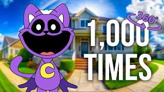 😈 360º VR 1000 TIMES Dancing CATNAP  Smiling Critters [upl. by Anirbus]