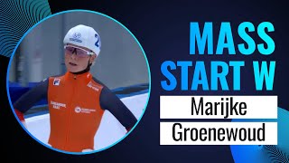 Marijke GROENEWOUD NED  Winner  Mass Start Women  Beijing 2023  SpeedSkating [upl. by Rush]