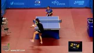 Korea open 2012 PARK Miyoung vs LI Jiawei [upl. by Akemeuwkuhc561]