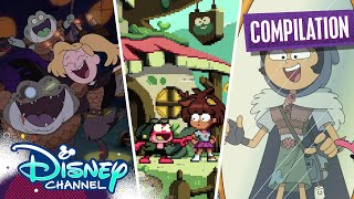 Every Amphibia Theme Song Takeover  Compilation  disneychannel [upl. by Ammadas]