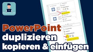 PowerPoint Folie duplizieren kopieren und einfügen [upl. by Madigan]