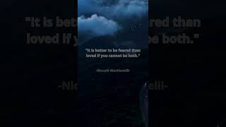 Niccolo Machiavelli shortvideo wisdom machiavelli quotes [upl. by Hanej]