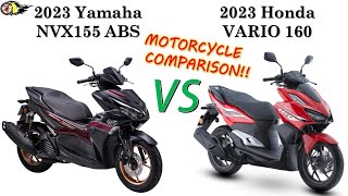 020 Yamaha NVX 155 ABS Edition 2023 vs Honda Vario 160 2023  NVX 155cc 2023 vs Vario 160cc 2023 [upl. by Trevethick]