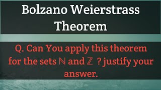 52 Important Questions of Bolzano Weierstrass theorem of limit point  Real Analysis [upl. by Kristin]