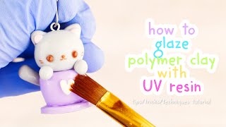 How To Glaze Polymer Clay with UV Resin For Beginners  Tutorial [upl. by Pero]