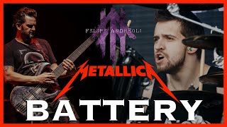 Felipe Andreoli e Eloy Casagrande  Metallica  Battery Bass and Drums Only [upl. by Peers388]