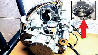 Whats inside the Bullet Train1piece jug 5hp Electric start BT80 70cc engine  snow raptor [upl. by Avad]