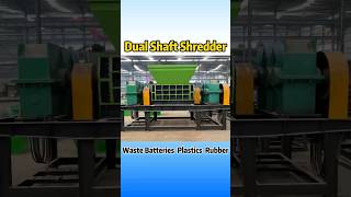 manufacturer Dual Shaft Shredder Batteries Plastics Rubber [upl. by Anwahsat806]