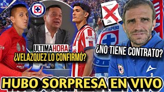 ¿ALTAS EN CRUZ AZUL VELAZQUEZ HABLA SOBRE CHIQUETE l ALONSO TERMINA CONTRA ¿Y NO FIRMARA [upl. by Honoria]