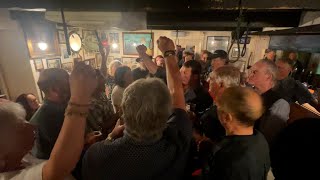 Sea shanties with Cadgwith Singers at the Cadgwith Cove Inn [upl. by Ioyal]