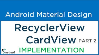 93 Android Recycler View with Card View example Material Design  Flexible ListView [upl. by Atikehs]