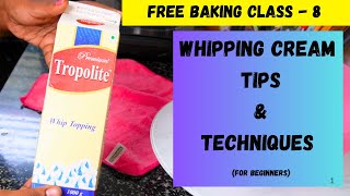 The Secret to PERFECT Whipping Cream Whipping Cream Techniques How to Whip Cream bake cake food [upl. by Sherburne]