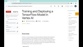 Training and Deploying a TensorFlow Model in Vertex AI qwiklabs  coursera With Explanation🗣️ [upl. by Nadnarb589]