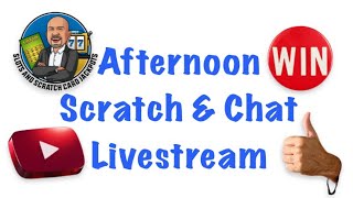 Afternoon Scratch 🔵amp 🔴Chat Livestream lotto lotterygames scratchcards scratchoffs bingo fun [upl. by Balling]